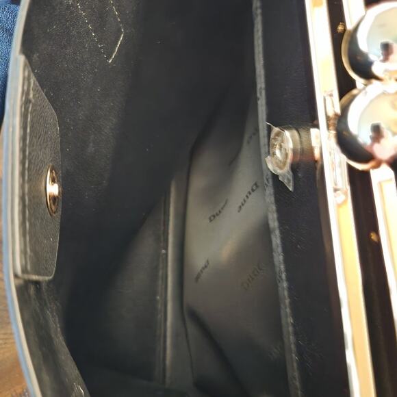 Dune London Black Faux Pebbled Leather Handbag - Picture 8 of 8